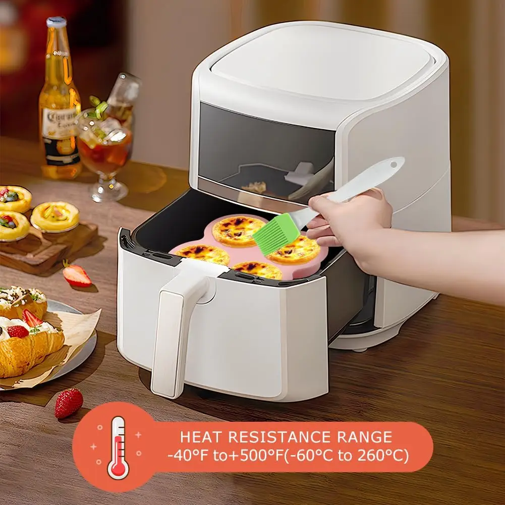 1PC Reusable Silicone Air Fryer Egg Mold Non-Stick Cupcake Molds for Air Fryer Toaster Oven, Air Fryer Accessories for Baking 1PC Reusable Silicone Air Fryer Egg Mold Non-Stick Cupcake Molds for Air Fryer Toaster Oven, Air Fryer Accessories for Baking